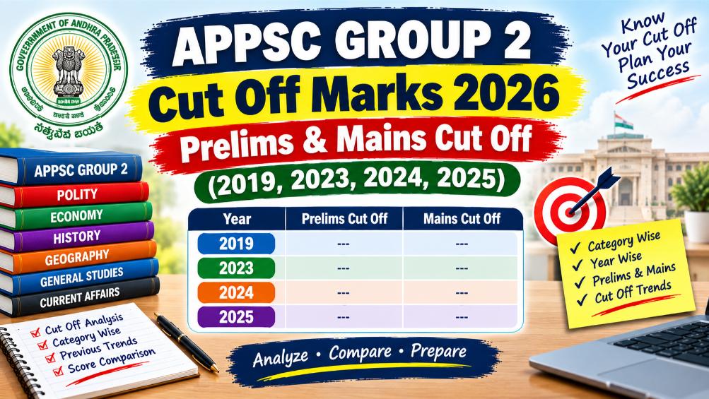 APPSC Group 2 Cut Off Marks 2026 Prelims & Mains Cut Off (2019, 2023, 2024, 2025)